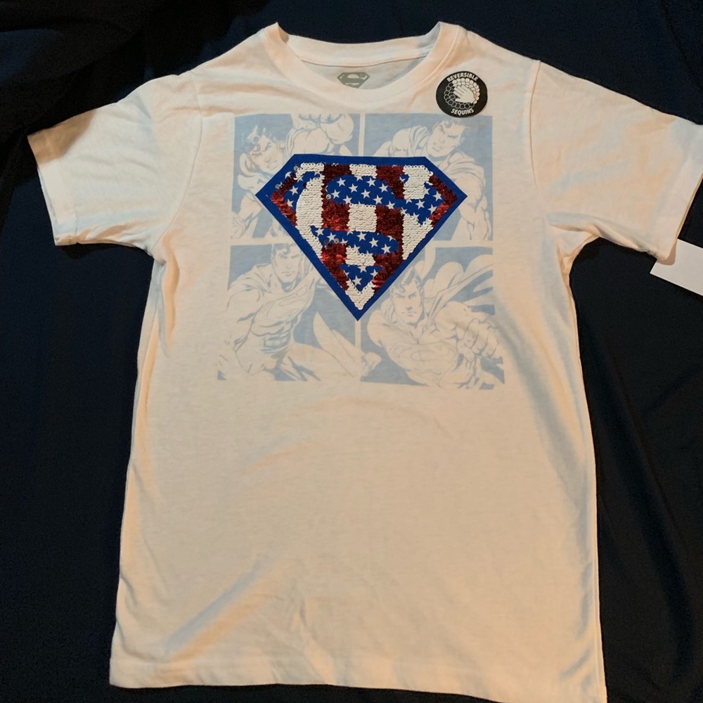 Kids Reversible sequined Superman, Sz 8/10